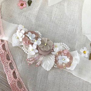NEW Dollcake Dollhouse Sash Headband New Flower Girl